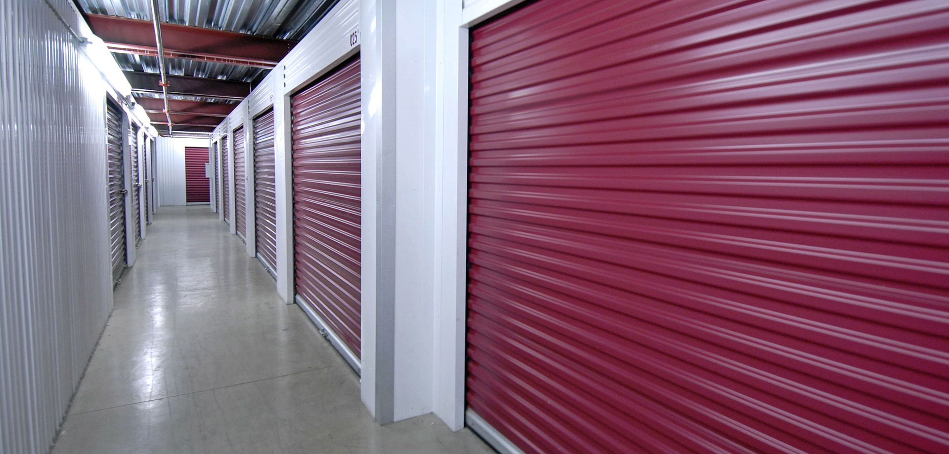 Image of storage locker hallway